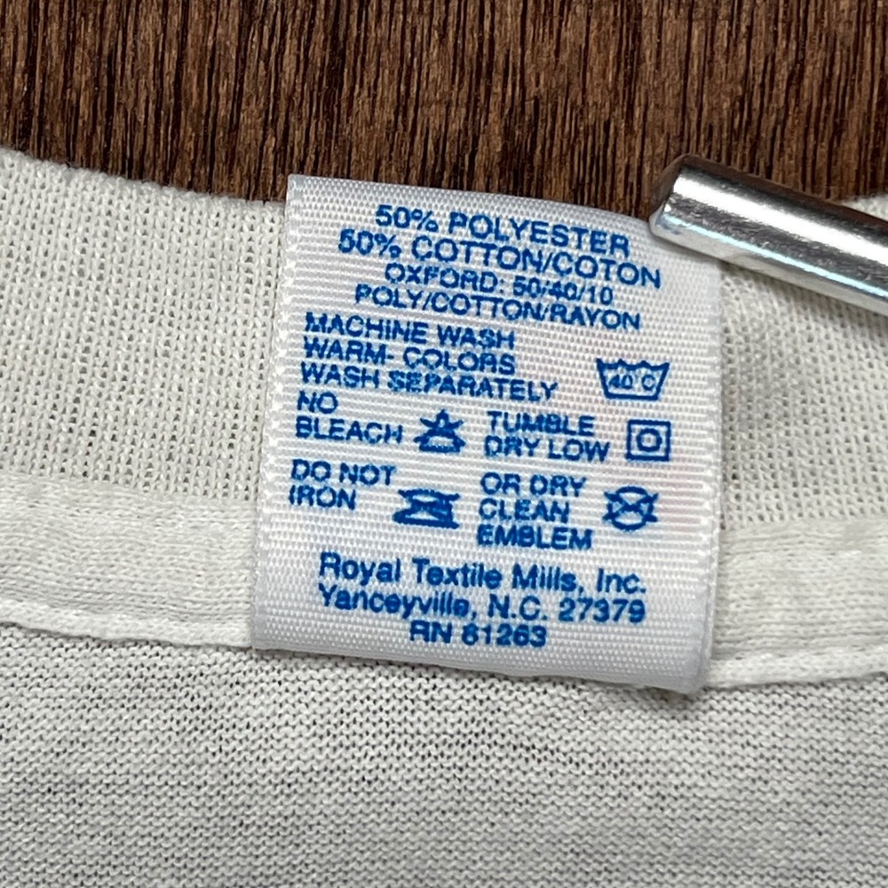 Vintage 1991 Duke Texas ASA National Industrial Tournament T-Shirt XL White - Picture 3 of 9